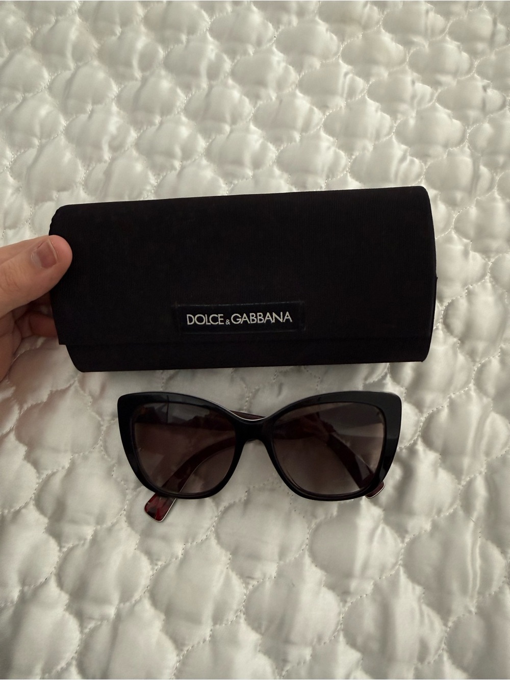 Dolce & Gabbana Black Cat-Eye Sunglasses